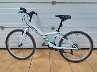 Bicicleta Paseo 24 B'TWIN Blanca