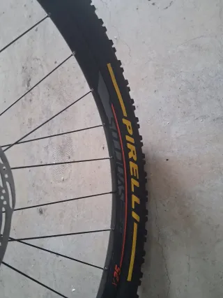 Rueda y horquilla bici 29 disco SRAM