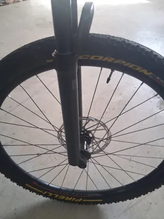 Rueda y horquilla bici 29 disco SRAM