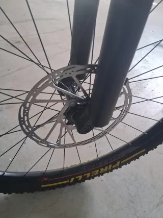 Rueda y horquilla bici 29 disco SRAM