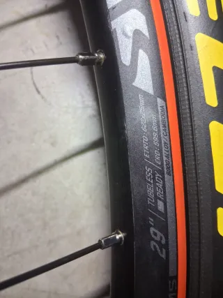 Ruedas 29 syncros y horquillas no entra disco