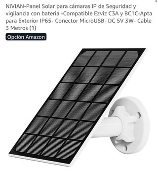 Panel Solar NIVIAN para cámaras IP