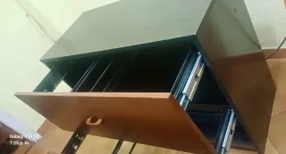 Mueble de oficina archivador doble madera