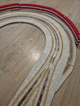 Scalextric Curva Chicane Efecto Nieve