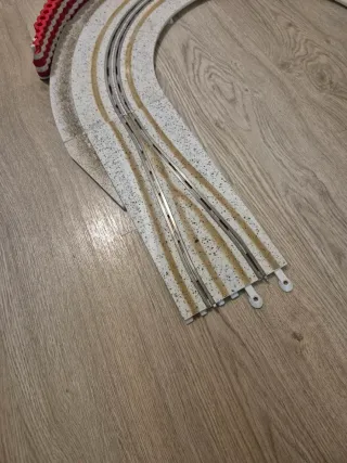 Scalextric Curva Chicane Efecto Nieve