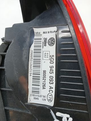 PILOTO TRASERO IZQUIERDO INTERIOR VOLKSWAGEN GOLF VI VARIANT (2)