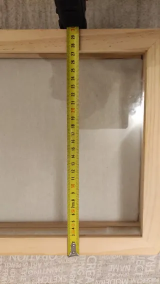 Expositor madera y cristal.