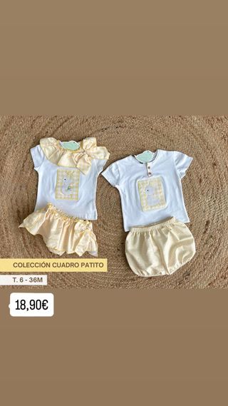 Conjunto bebé niña pollito 6-36 meses