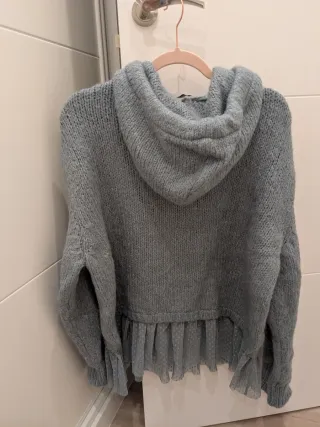 Jersey Zara S Azul Tul Plumeti