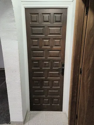 3 Puertas Madera Maciza con marco y tapa juntas