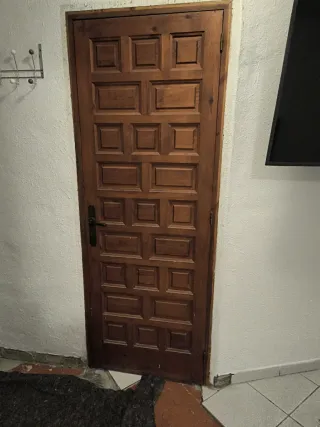 3 Puertas Madera Maciza con marco y tapa juntas