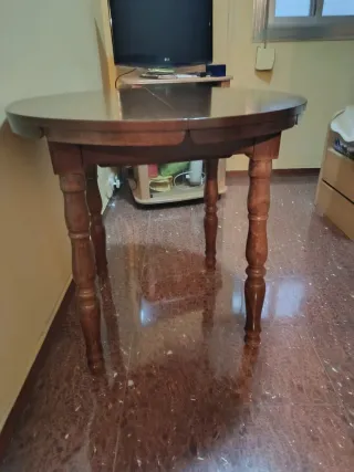 Mesa de comedor extensible cristal