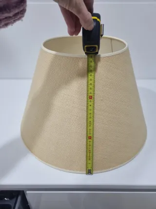 Pantalla de lámpara beige