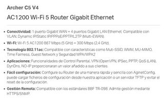 Router ARCHER C5 V4 AC1200 WIFI 5 TP-LINK