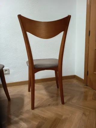 Conjunto 4 sillas madera maciza comedor