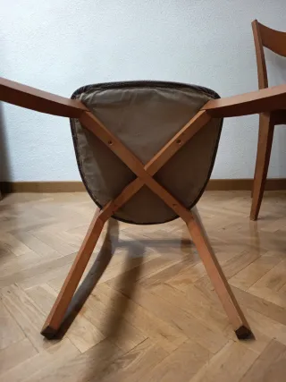 Conjunto 4 sillas madera maciza comedor