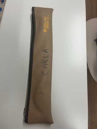 Flauta dulce negra con funda