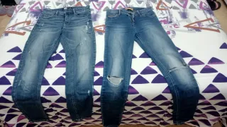 Pantalones vaqueros mujer azules