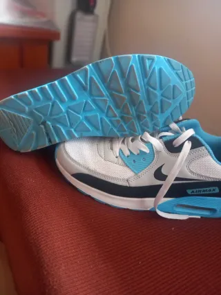 Zapatillas Nike Air Max Azules y Blancas