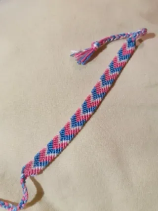 Braccialetto fatto a mano zig-zag