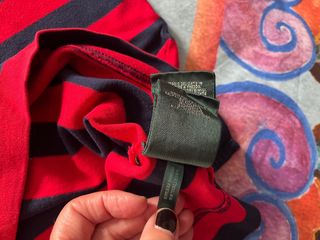 Camiseta Rayas Lauren Ralph Lauren Roja y Negra