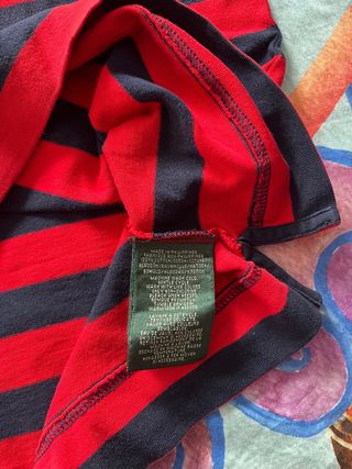 Camiseta Rayas Lauren Ralph Lauren Roja y Negra