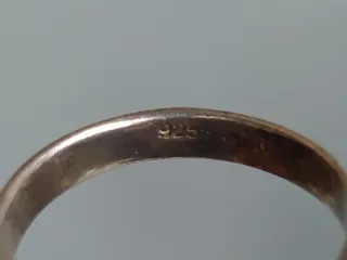 Anillo Plata 925 con Nácar Blanco - 18.8mm 8.91gr