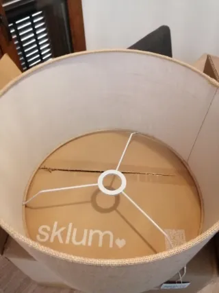 Pantalla Lino Sklum Ø40cm Beige