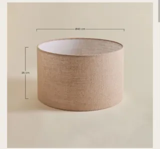 Pantalla Lino Sklum Ø40cm Beige