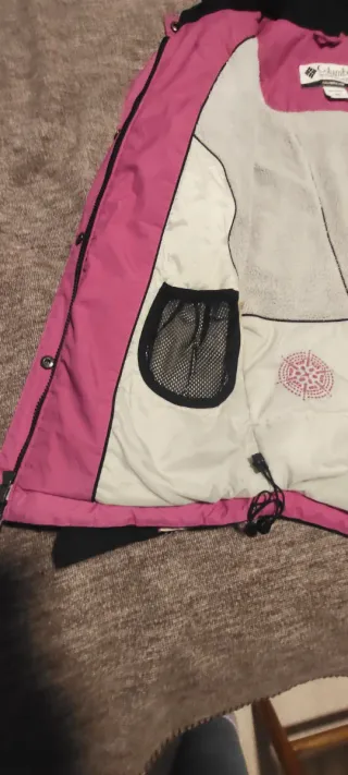 Chaqueta Columbia Negra y Rosa Talla M