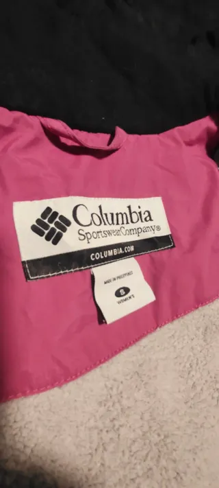 Chaqueta Columbia Negra y Rosa Talla M