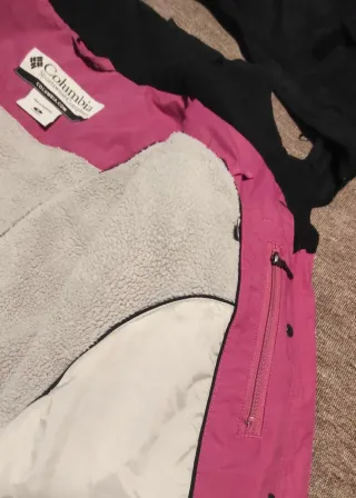Chaqueta Columbia Negra y Rosa Talla M