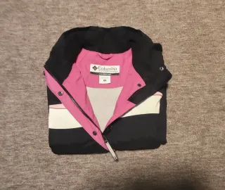 Chaqueta Columbia Negra y Rosa Talla M