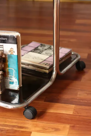 CAMARERA VINTAGE 2 NIVELES SERVING TROLLEY