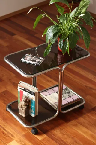 CAMARERA VINTAGE 2 NIVELES SERVING TROLLEY