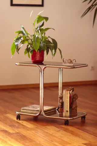 CAMARERA VINTAGE 2 NIVELES SERVING TROLLEY