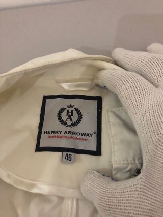 Parka Blanca Henry Arroway Talla 46