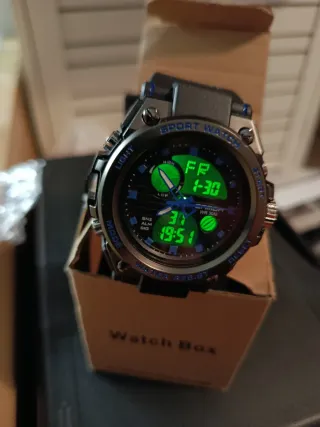 Reloj Deportivo Analógico Digital Sumergible