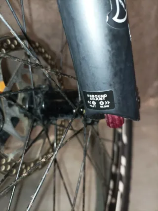 Bicicleta MTB Monoplato Carbono Roja 29 pulgadas