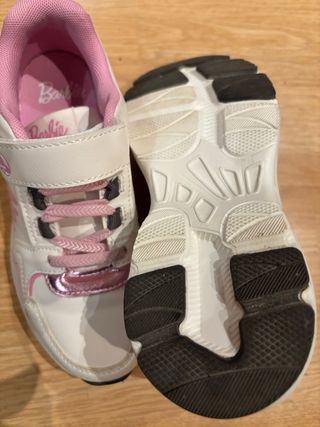 Zapatillas Barbie Blancas y Rosas