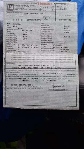 Gilera Nexus 500i 2006 Maxi Scooter