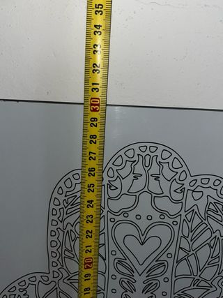 Espejo Mano de Fátima 30x30 Grabado Láser