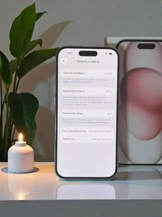 iPhone 15 Rosa 128GB + Fundas