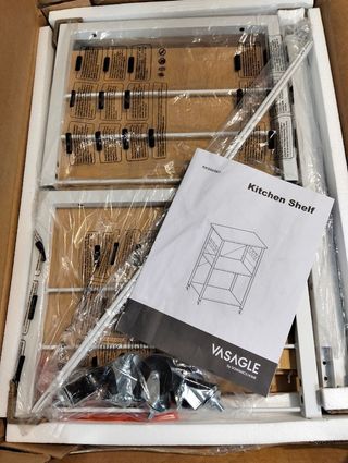 VASAGLE Estantería de Cocina con Ruedas Carrito