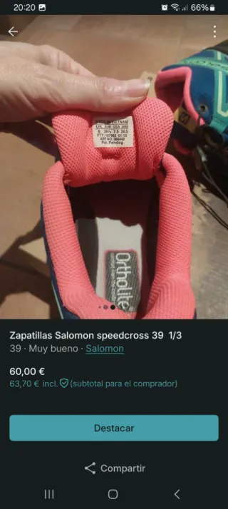 Zapatillas Salomon Speedcross 39