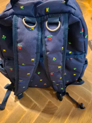 Mochila QUIMIOBABAY pañalera floral azul
