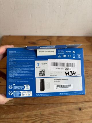 Reolink Timbre PoE Exterior Impermeable 2K+