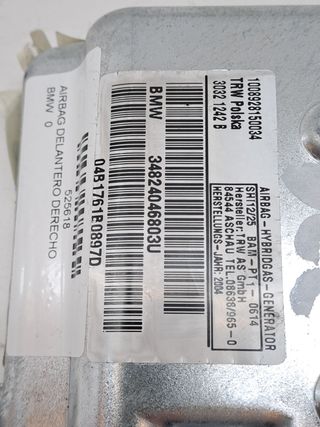 AIRBAG DELANTERO DERECHO BMW SERIE 7 (E65/E66) (2)
