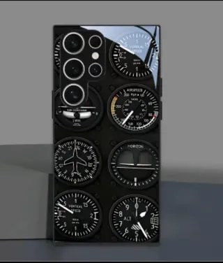 Capa Samsung A71 com tema de aviação