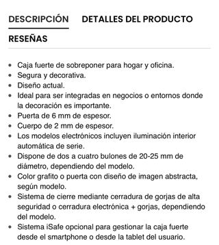 Caja fuerte sobreponer digital E-9550.